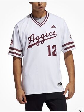 adidas Texas A&M Aggies #12 Premier Football Jersey Away White Men’s XL SEC NWT